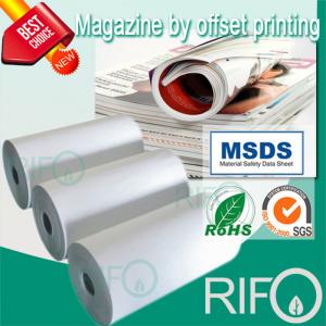 Rph-100 Fehér BOPP szintetikus papír ofszet nyomtatható magazin anyagokhoz